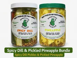 Completely Pickled Spicy Dill & Pineapple Pickle Bundle