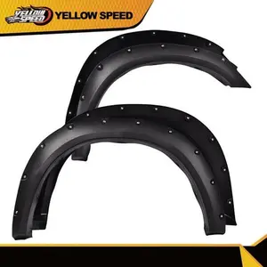 4PCS FIT FOR 2010-2018 DODGE RAM 2500/3500 POCKET RIVET TEXTURED FENDER FLARES Car Accessories Automotive