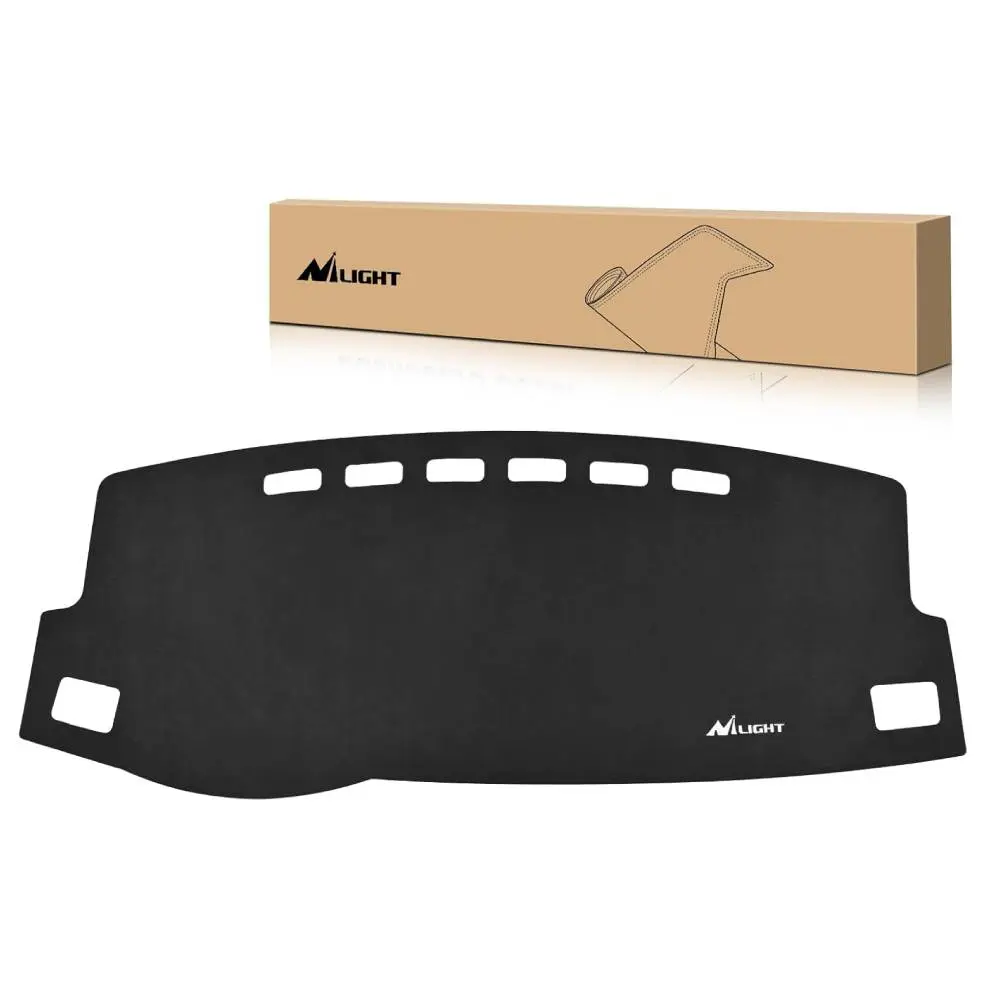 Nilight Custom Fit Suede Dashboard Mat for Toyota Corolla 2014-2018, Precisely Cut Sunshade Glare Protector with Non-Slip Backing, UV Protection, Instant Installation, Easy Clean Press, Grip Stays Put, Heat Fade Guard Black Car Interior Accessory