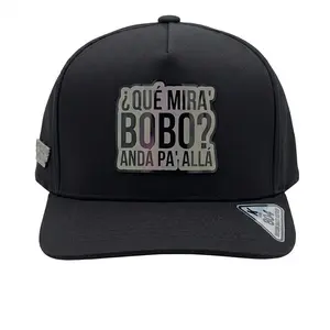 The Most Iconic Quote Snapback "¿Qué Mirá Bobo?" Premium Cap Black Adjustable Hat