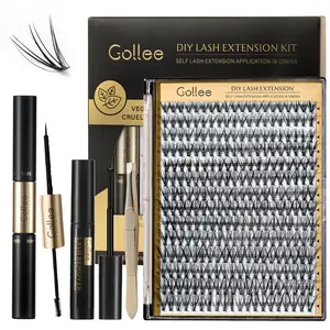 Lash Clusters,280Pcs False Eyelashes Natural Lash Cluster DIY Lashes Extension D Curl mixed 8-16mm Lash Clusters Wispy Cat Makeup Synthetic Clear Cosmetic spider