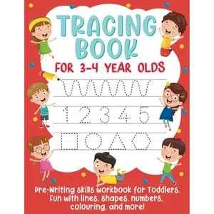 Tracing Book for 3-4 Year Olds: Pre-Writing Skills Workbook for Toddlers. Fun with Lines, Shapes, Numbers, Colouring, and More!: (Gift Idea for Girls and Boys) Paperback – September 28, 2020