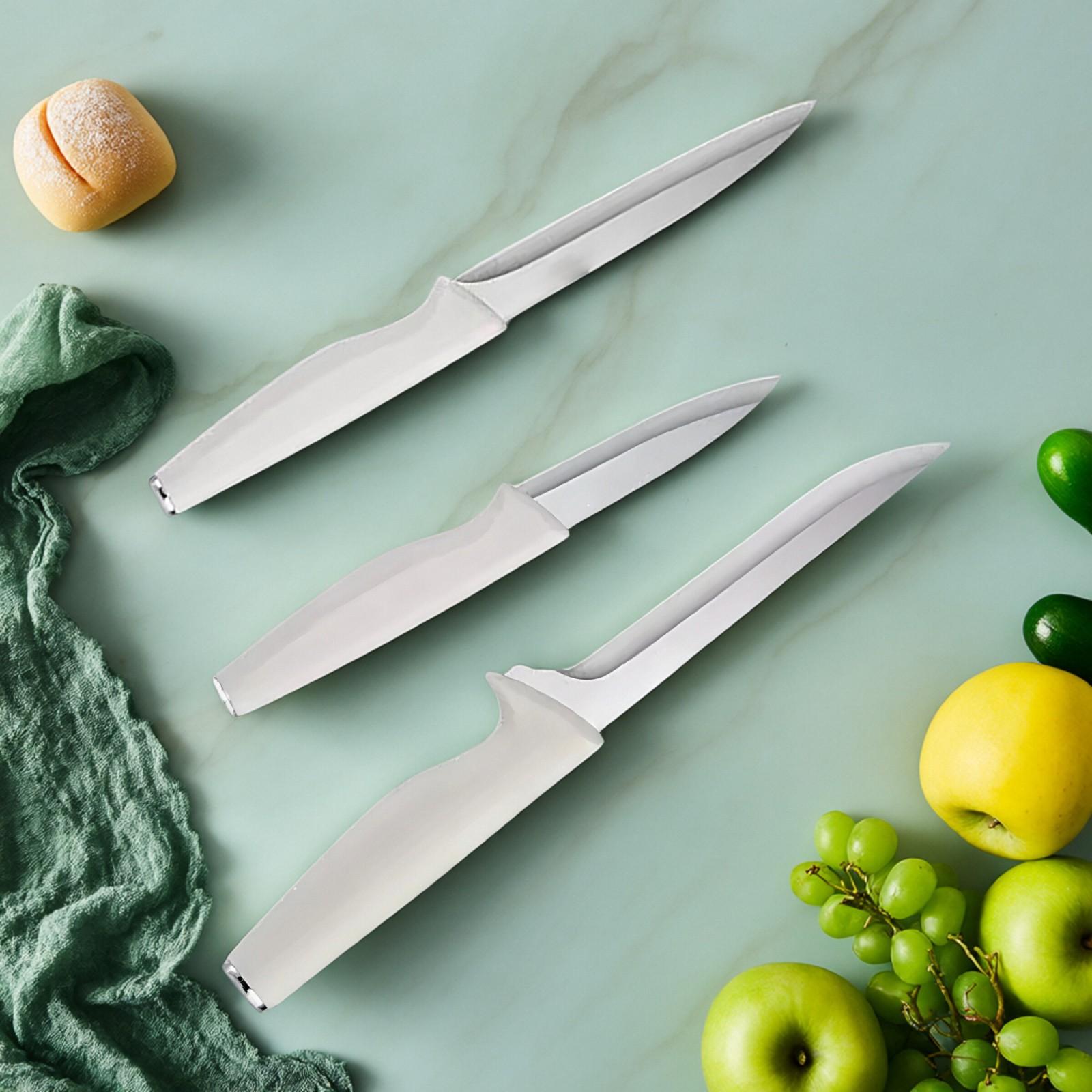 15PCS knife holder kitchenknifeset: meat/vegetable knife, chicken bone knife, German steak knife storage built-in sharpener - stainless steel washable dishwasher suitable for women, wives,man Mother's Day,Father's Day ,Super Category Weekpink/white/black