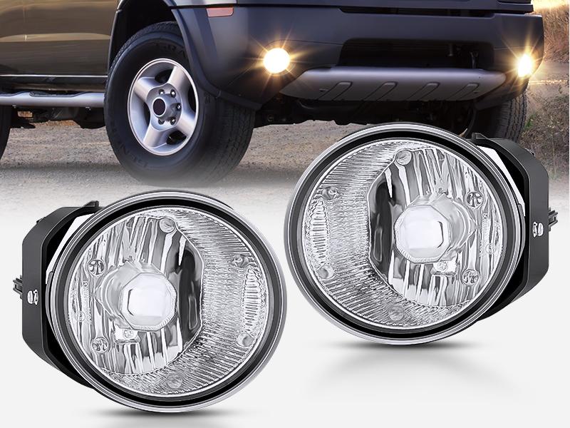Nilight Fog Light Assembly Compatible with 2000 2001 Nissan Maxima 2002 2003 Sentra&Frontier 2004 Xterra Clear Lens Lamps Replacement