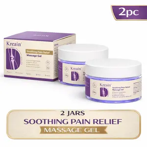 Kreain Cooling Massage Gel for Joints & Muscles, Fast Absorbing Non-Greasy Formula with Sodium Chondroitin & Botanical Extracts for Neck, Back, Knees & Shoulders Treatment, Therapy | Healthcare | Relaxing | Wellness,100g