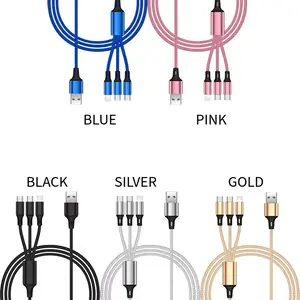 NEW Fast USB Charging Cable Universal 3 in 1 Multi Function Cell Phone Charger