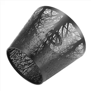 Small Lamp Shade, Metal Lampshade with Pattern of Trees for Table Chandelier Wall Lamp Black