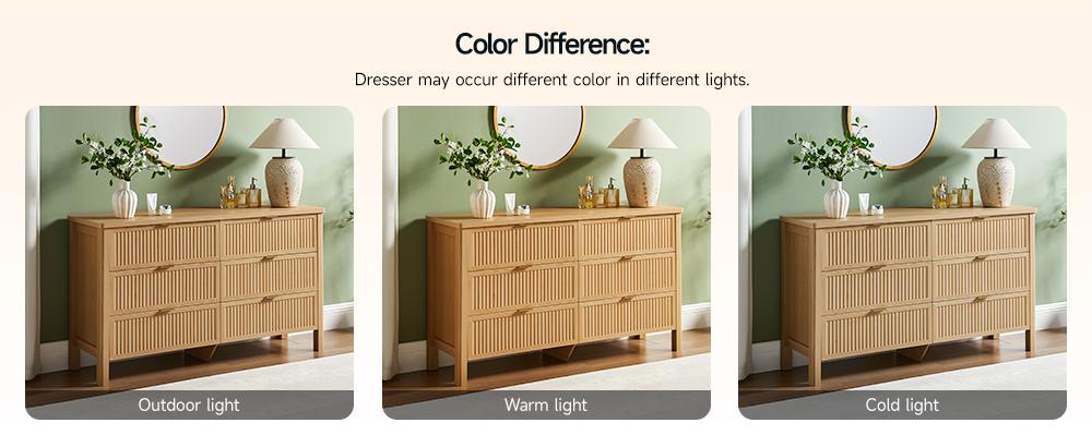 【SPRING GLOW UP】ONBRILL Fluted 6(7) Drawers Dresser for Bedroom, 55 Inch Wide Modern Wood Chest of Drawers, Mid Century Chests Drawer Clothing Organizer for Hallway 【SPRING GLOW UP】ONBRILL Fluted 6(7) Drawers Dresser for Bedroom, 55 Inch Wide Modern Wood Chest of Drawers, Mid Century Chests Drawer Clothing Organizer for Hallway