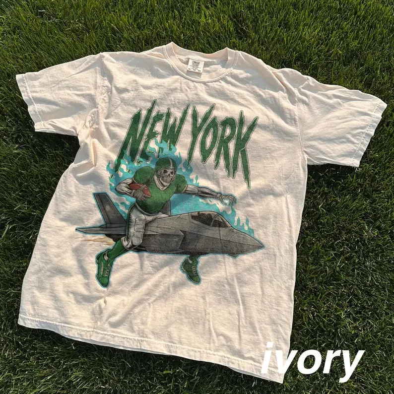 New York Football Shirt, Vintage Jets Football Tee, Retro 90s Game Day Tee, Good Graphic Tee, Unisex Cotton T-Shirt, Sport Trendy Gift T-Shirt, Top Menswear Streetwear Womenswear