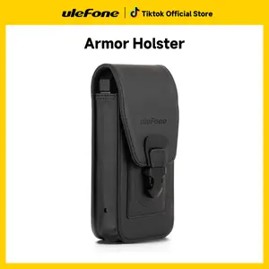 Ulefone Armor 24 Holster, Multi-Purpose Leather Phone Holster with Belt Clip, Flip Case for Ulefone Armor 24, ID Card Holder Pouch