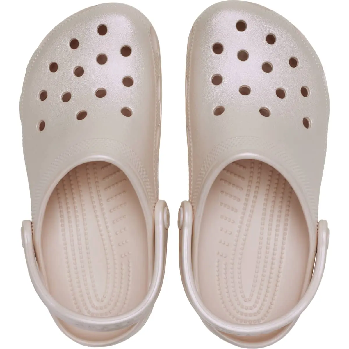 Crocs Classic Clogs with Shimmery Pearl Shine Finish