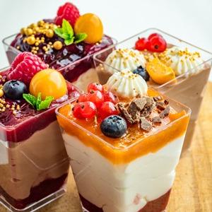 Mini Dessert Cups 5oz with Lids & Spoons | 50/100 Pack Crystal Clear Parfait Cups for Parties, Catering & Events Mini Dessert Cups 5oz with Lids & Spoons | 50/100 Pack Crystal Clear Parfait Cups for Parties, Catering & Events