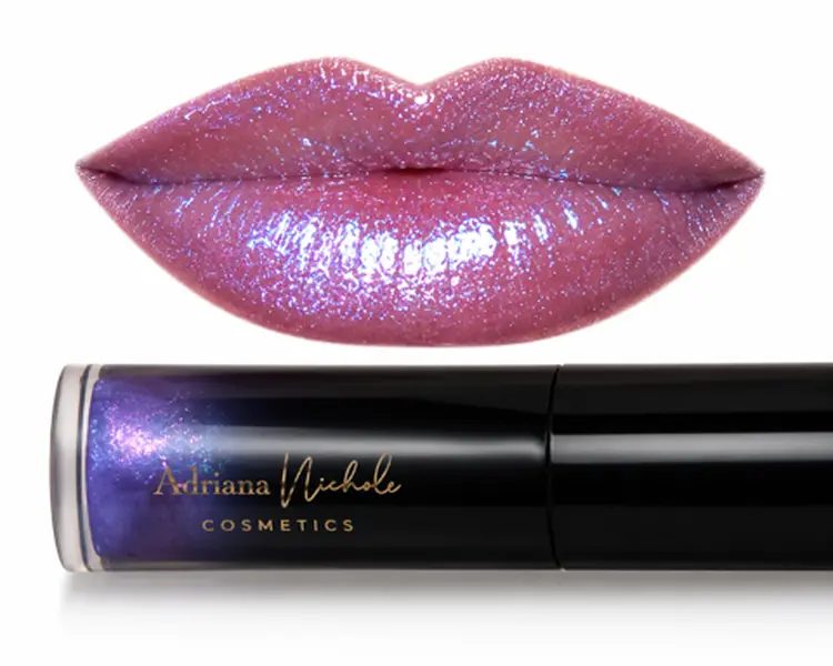 BORN TO SHIMMER LIPGLOSS BY ADRIANA NICHOLE COSMETICS, SHIMMER, GLITTER, VEGAN, CRUELTY FREE