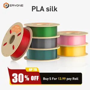 ERYONE Silk PLA Filament for 3D Printer,PLA Silk|PLA Silk Dual-Color|PLA Silk Tri-Color|Premium Silk Easy print,3D Printing Material Silk Shine  1kg (2.1LBS)/Spool  1.75mm +/- 0.03mm