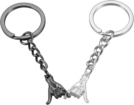 2pcs Pinky Promise Gift Matching Gifts for Him Her  Best Friend fmaily Matching Keychains for Gifts