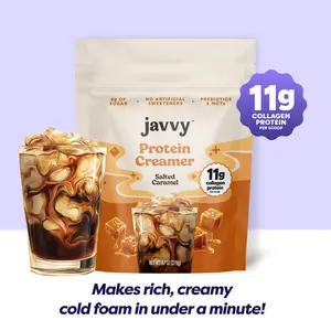 Salted Caramel Protein Coffee Creamer - Grass Fed Pasture Raised Collagen - Hair, Skin & Nail Support, Energy-Boosting MCTs, Keto Friendly, Lactose Free & Gluten Free, No Added Sugar, 11g of Protein