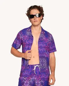 Violet Vibrations Camp Shirt