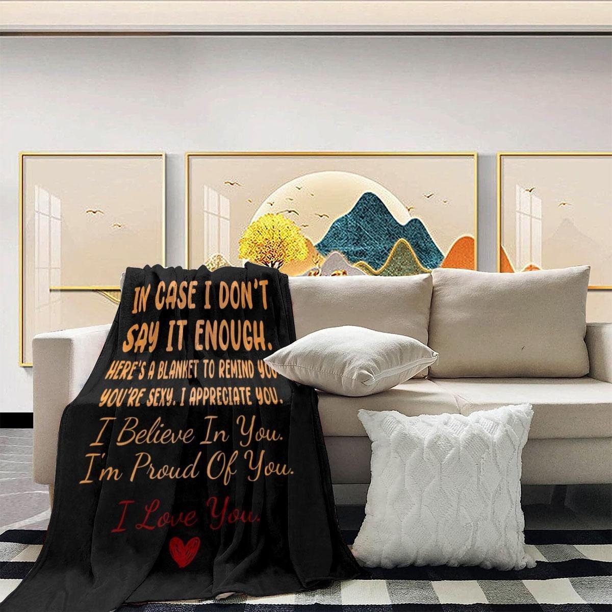 Letter Pattern Flannel Blanket, 1/2 Counts Soft Throw Blanket, Air-conditioned Room Blanket, Warm Nap Blanket for Home & Office, Gift for Lover Letter Pattern Flannel Blanket, 1/2 Counts Soft Throw Blanket, Air-conditioned Room Blanket, Warm Nap Blanket for Home & Office, Gift for Lover