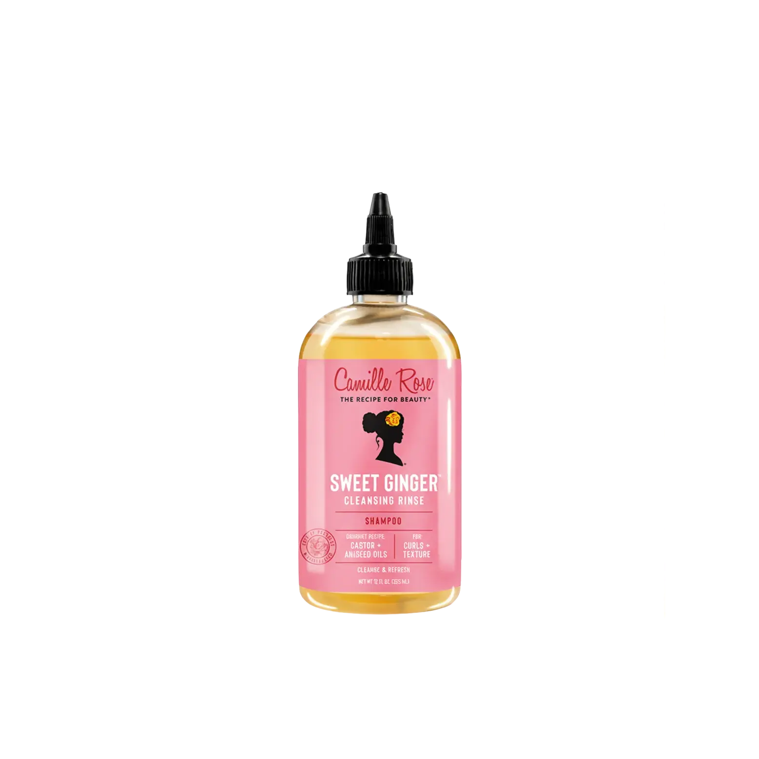 Moisturizing Shampoo with Sweet Ginger & Lemon Aroma, Hydrating Hair Cleanser with Castor Oil for All Hair Types, Paraben-Free Formula, 12 oz, Moisturizer, Haircare, Scent, Hydrate, Keeps Natural Oils