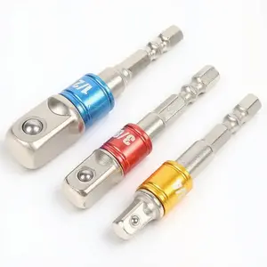 Impact Socket Adapter Set, 1/4-3/8-1/2 Inch Adapter, Impact Socket Extension Rod, Socket Combination Tool, Power Tool Accessories