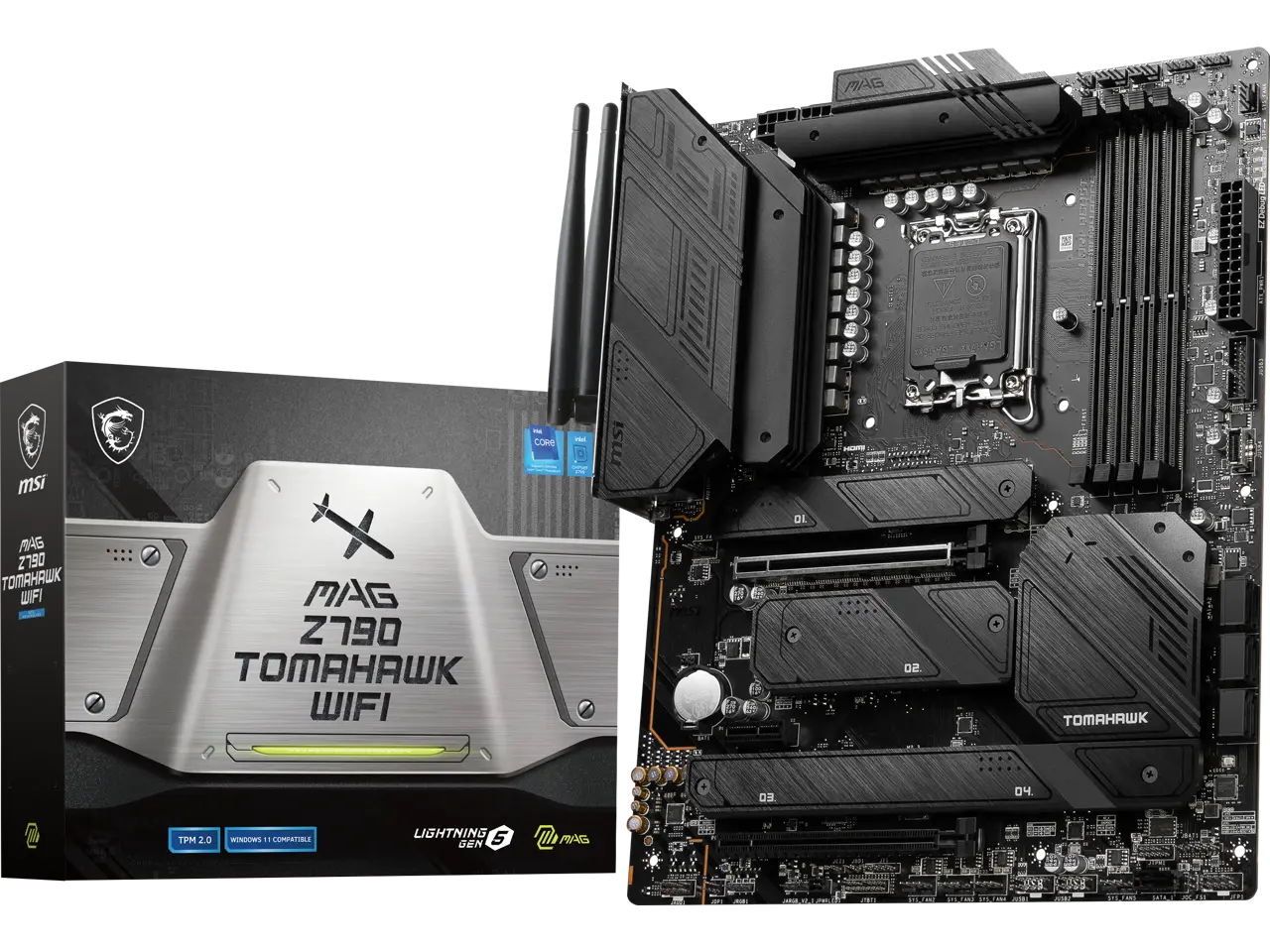 MSI MAG Z790 TOMAHAWK WIFI LGA 1700 Intel Z790 SATA 6Gb/s ATX Motherboard