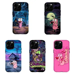 Courage the Cowardly Dog Nightmare Collage Phone Case,Tough phone case,for iPhone 17 16 15 14 13 12 11 Pro Max,for Samsung S25 S24 S23 S22 Ultra,Gifts For Fans Men Women, Phone Accessories