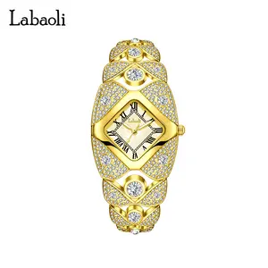 Luxury Crystal-Accented Women's Watch with Roman Numeral |   Water-Resistant & Elegant Bracelet Design Parties & Everyday Wear |   Gemstone Bezel Timepiece, Perfect Gift Her