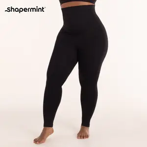 Shapermint High-Waisted Shapewear Leggings with Opaque, Not-See-Through Fabric & Stay-in-Place Waistband