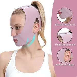 Glow Hub jaw strap provides subtle overnight contouring helping to reduce bloating for a more defined V-shaped look by sunrise