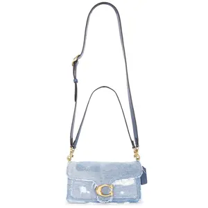 Coach Upcycled Denim Patchwork Tabby Shoulder Bag in Denim