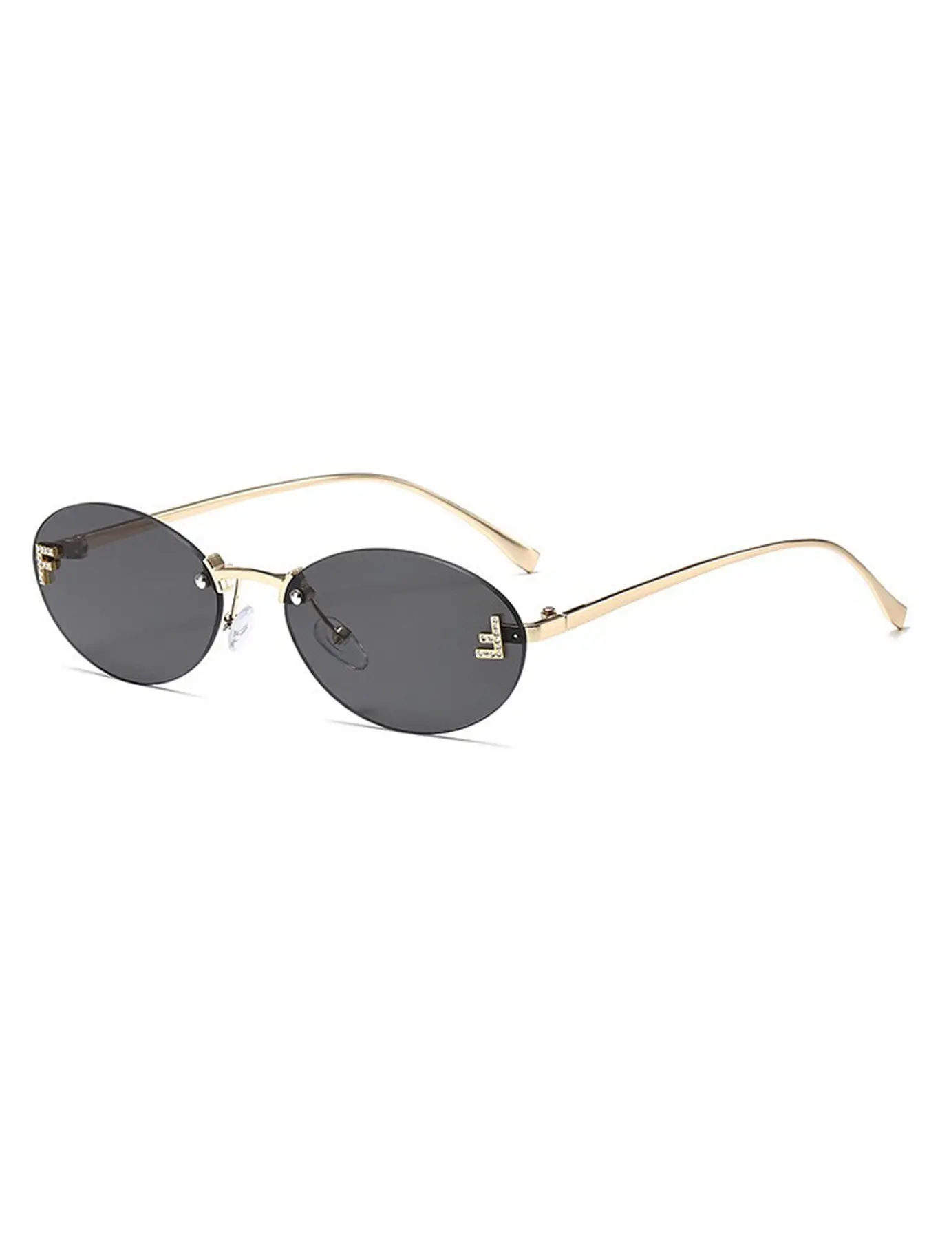 Classic Ellipse Sunglasses for Men and Women, Trendy UV400 UV-Blocking Shades, Trendy Casual Sunglasses