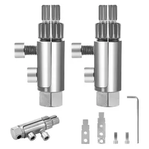 2 Set Broken Pipe Thread Extractor Tool - Adjustable Broken Faucet Removal Kit,for 1/2 3/4 and 1 Valve Pipe Breaker Tool,with Hexagon screwdriver
