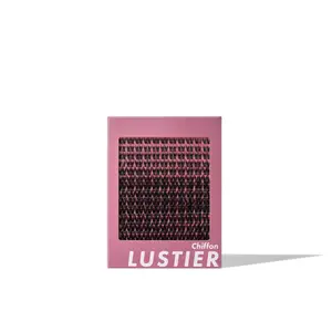 LUSTIER CHIFFON SINGLE PACK - 154 PCS Premium Feather-Soft D-Curl Cluster Lashes 8mm-18mm