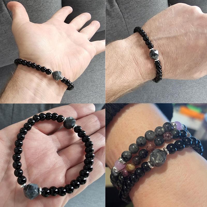 4Pcs Exquisite Boho Crystal Beaded Bracelets - Obsidian, Black Tourmaline & Tiger Eye for Money Attraction, Elegant Elastic Stacking Jewelry for Party Daily Wear, Good Luck Gift for Women Men Couples, Ideal Gift for Mom's Day, Father's Day 4Pcs Exquisite Boho Crystal Beaded Bracelets - Obsidian, Black Tourmaline & Tiger Eye for Money Attraction, Elegant Elastic Stacking Jewelry for Party Daily Wear, Good Luck Gift for Women Men Couples, Ideal Gift for Mom's Day, Father's Day