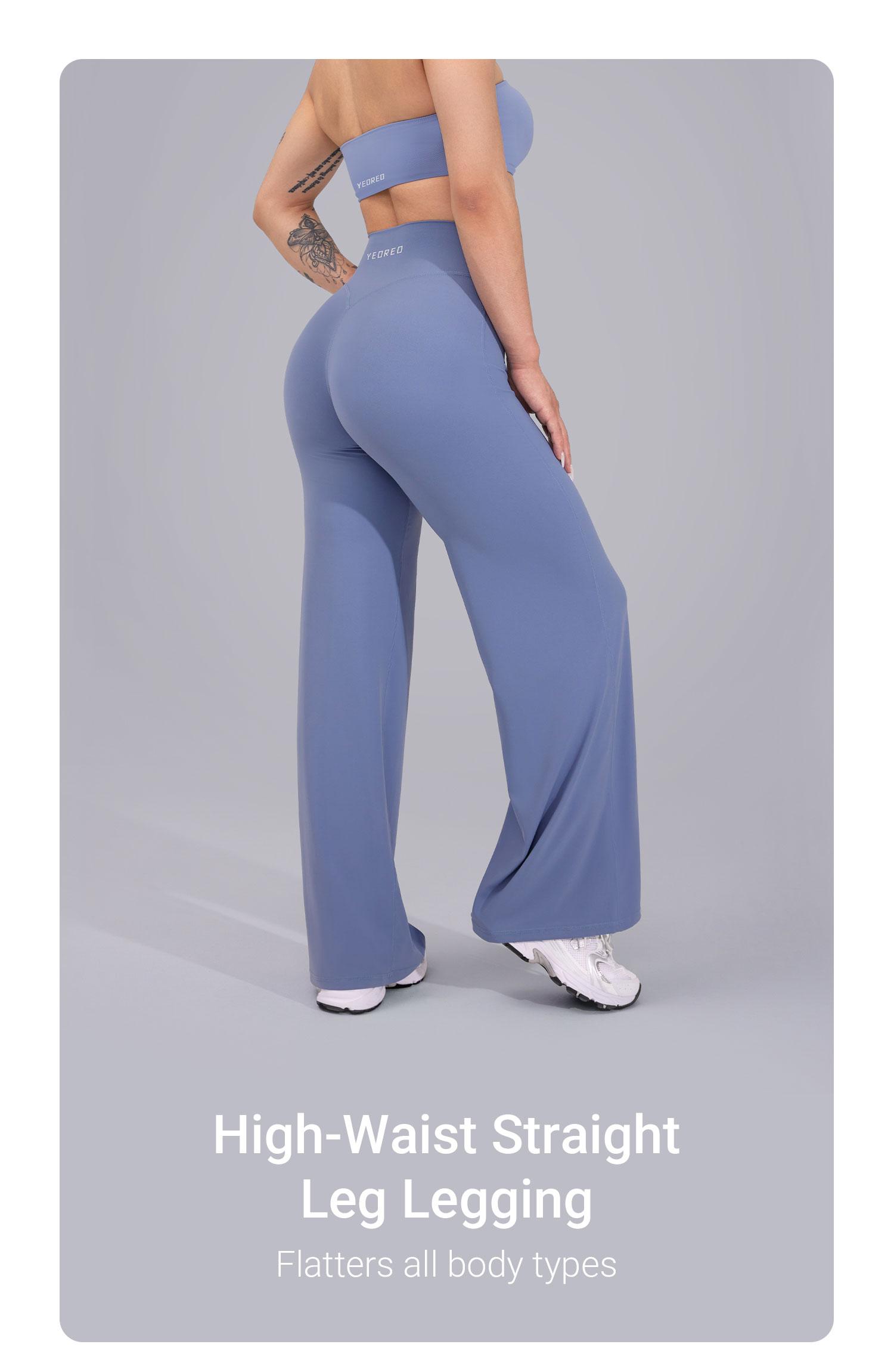 YEOREO Eddiy Leggings High-Waist Straight-Leg No Front Seam Buttery Soft Gym Yoga Pants for Women Fitness Tights SpringStatements