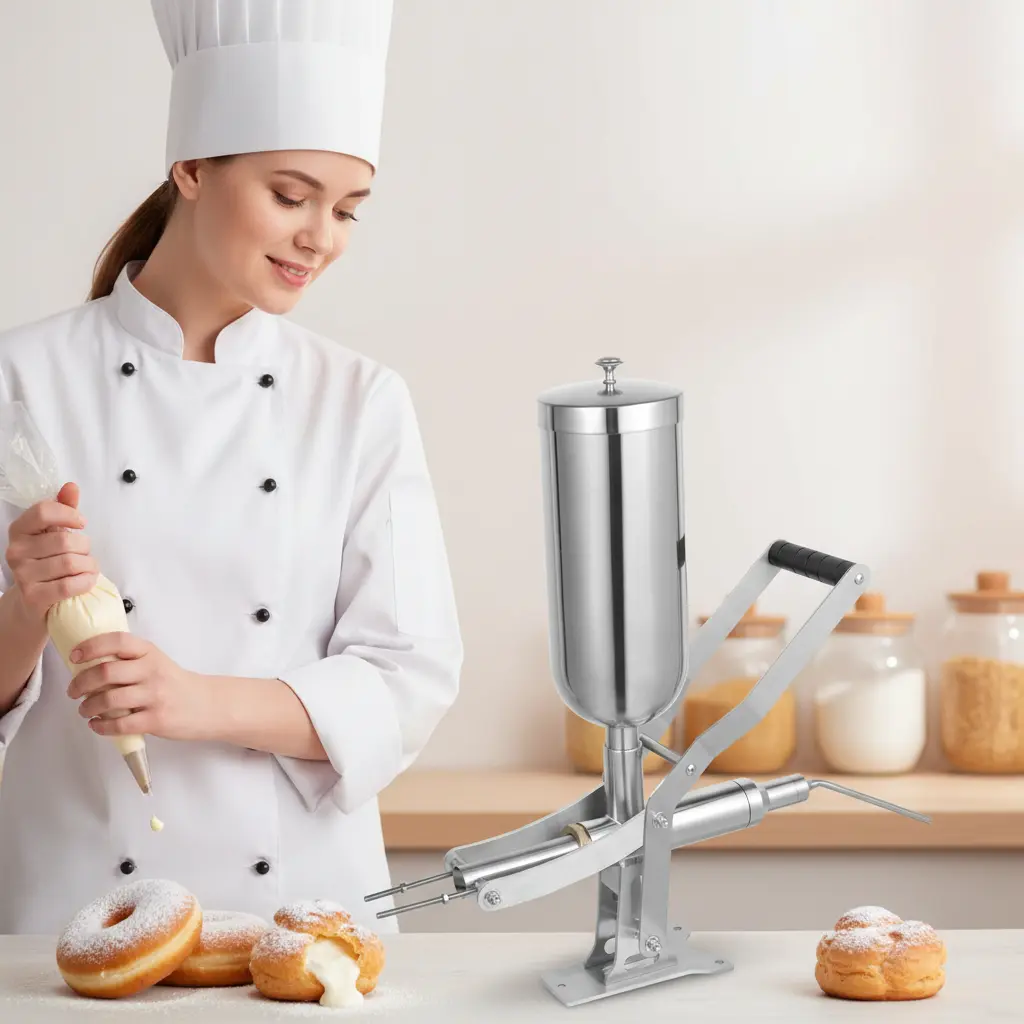 Manual Donut Filling Machine 1g Accuracy For Summer Bakery Dessert Shop