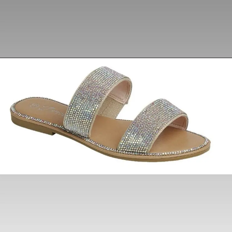 Champagne Iridescent Sandal