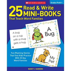 25 Read and Write Mini-Books That Teach Word Families Paperback – April 1, 2001