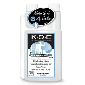 *NEW* K.O.E. 16oz Concentrate - For Pet Urine Odorcide - Kennel Odor Eliminator - Non-Enzymatic Formula Safe for Small Pets & Children- koe Odor eliminator on carpet - cat stuff - dog stuff - pet products - Hamster（Apricot, Fresh Scent, Original）