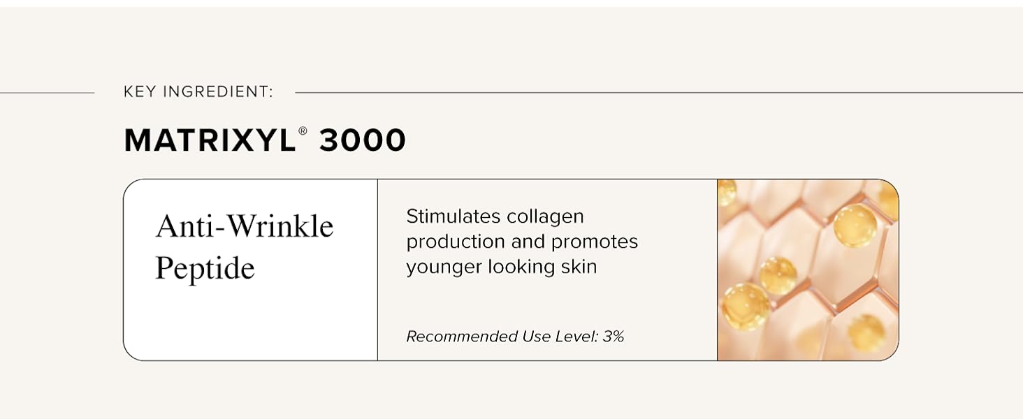 Triple Repair Serum with Matrixyl 3000, Argireline, Hyaluronic Acid & Vitamin C | Anti-Aging, Collagen Boosting, Hydrating & Brightening | Fragrance-Free Triple Repair Serum with Matrixyl 3000, Argireline, Hyaluronic Acid & Vitamin C | Anti-Aging, Collagen Boosting, Hydrating & Brightening | Fragrance-Free