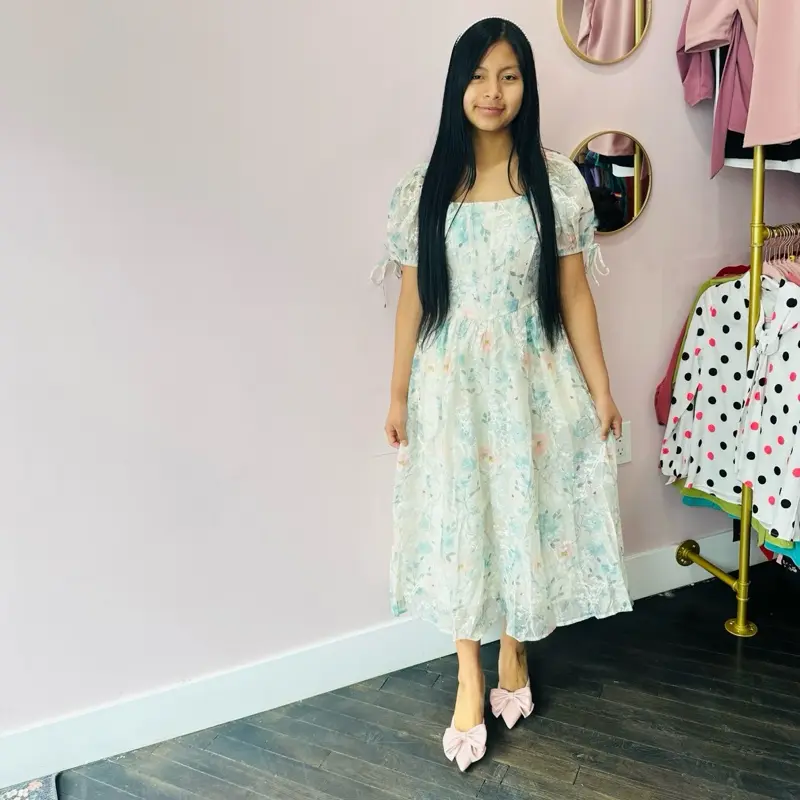 sachin and babi light blue dress Dusty Rose Dress