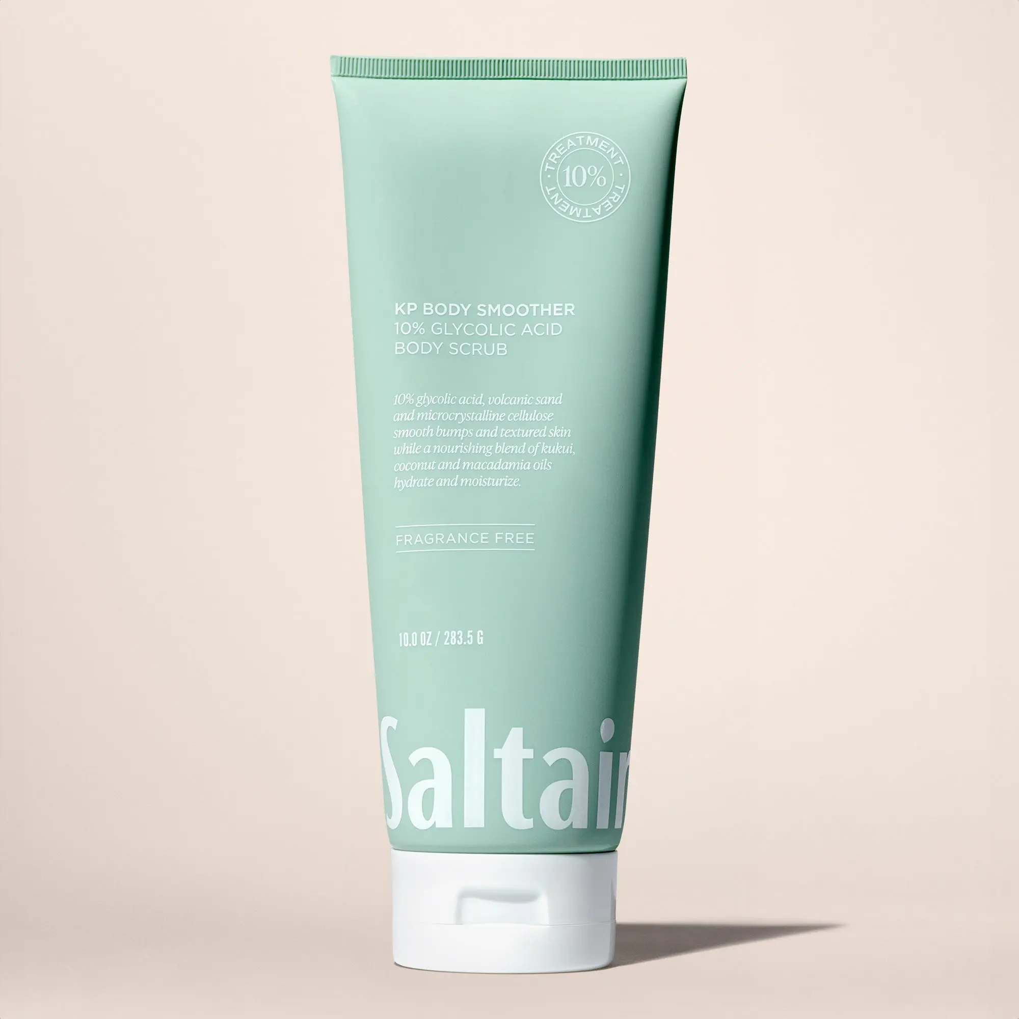 Saltair KP Body Smoother – 10% Glycolic Acid Body Exfoliator – Glycolic Acid, Volcanic Sand & Cellulose – Fragrance Free – Clears Bumps & Smooths Skin - 10 fl oz