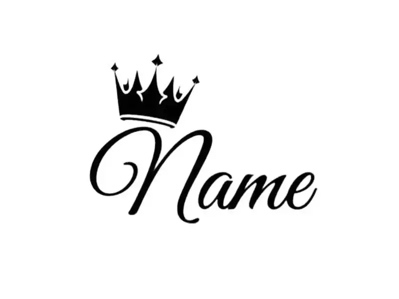 Personalized Crown Name Decal for Truck & Car Windows | Custom Vinyl Sticker Gift