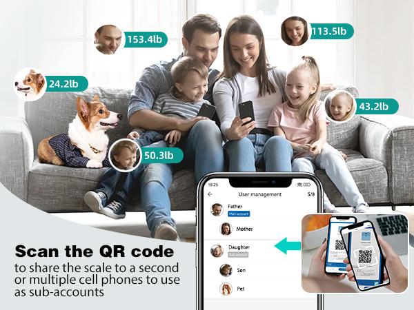 ABLEGRID Smart Bathroom Scale for Body Weight, Digital Body Fat Scale with LED Column Trend Display, BMI,Muscle Mass,Body Type, Accurate Home Weighing Scale for People with APP-Free Mode, 400lb