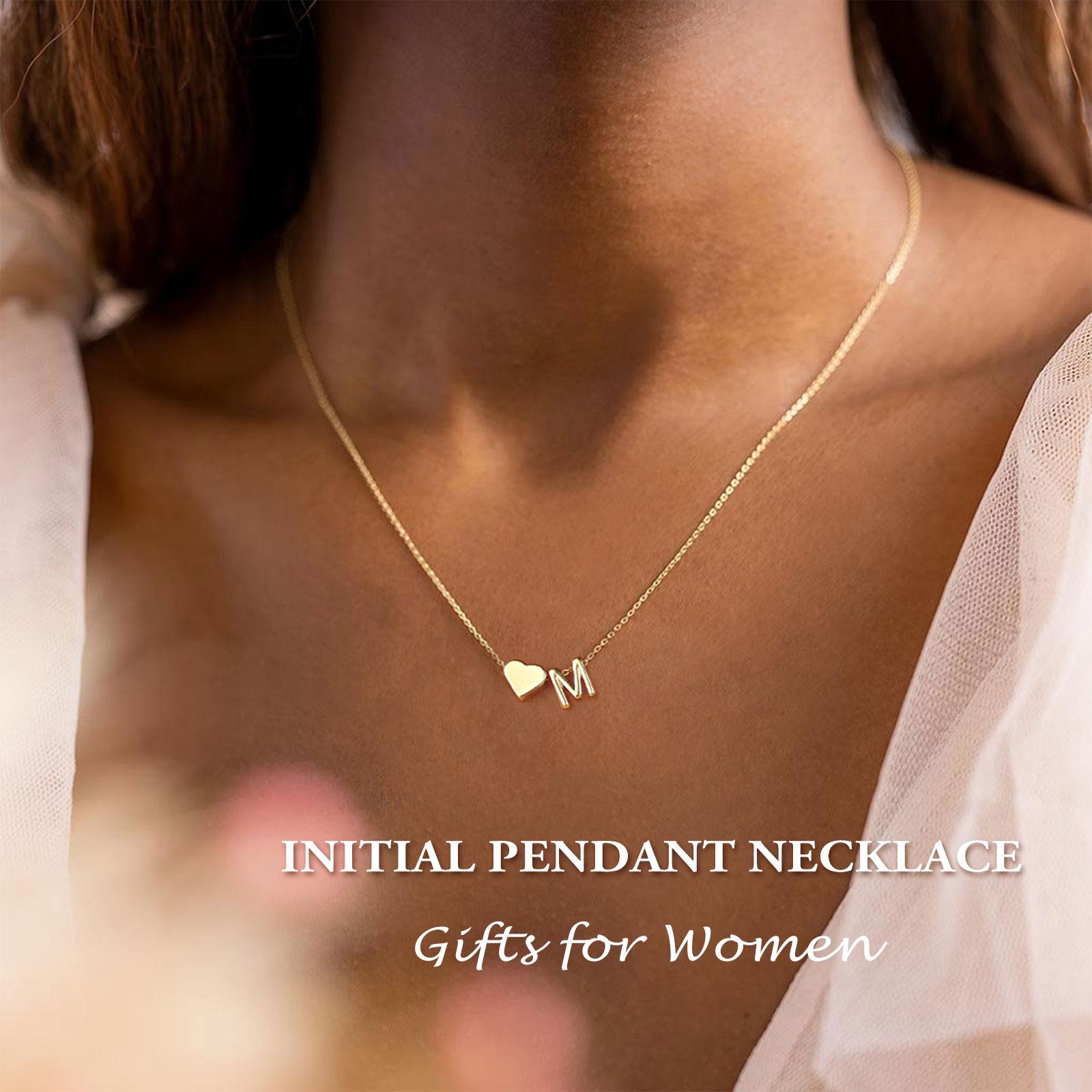 Turandoss Women's Dainty Golden Heart Initial Necklace - A-Z Letter Tag Pendant Jewelry, Mom Birthday Gift, Personalized Summer Costume Accessory, Sohochic Gold Jewelry Turandoss Women's Dainty Golden Heart Initial Necklace - A-Z Letter Tag Pendant Jewelry, Mom Birthday Gift, Personalized Summer Costume Accessory, Sohochic Gold Jewelry