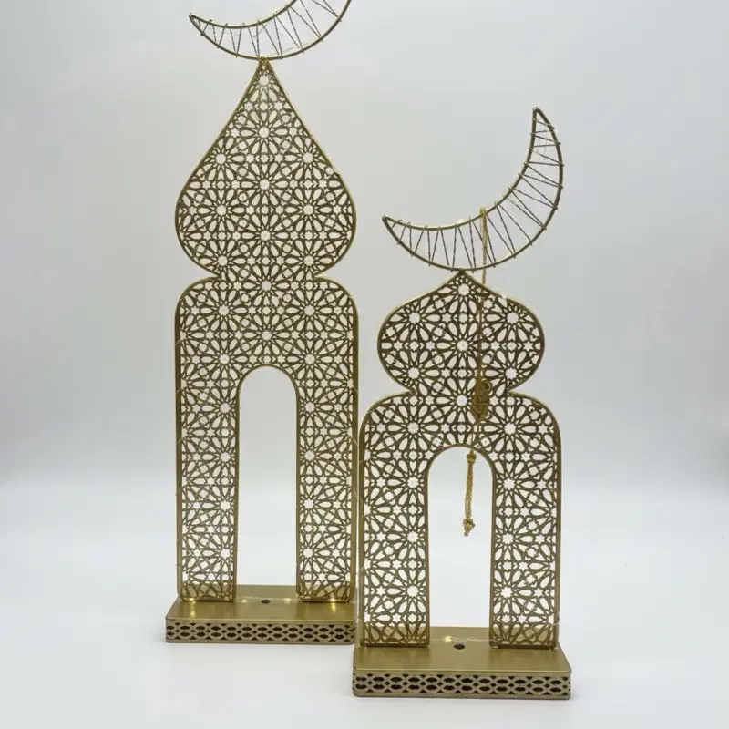 Crescent stand with Moon on top for Ramadan