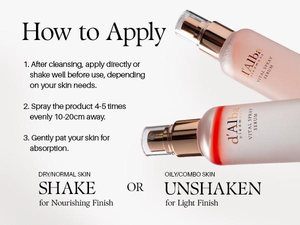 [OFFICIAL d'Alba] [Set] White Truffle First Spray Serum (3.38 fl oz) + White Truffle Vital Spray Serum (3.38 fl oz)