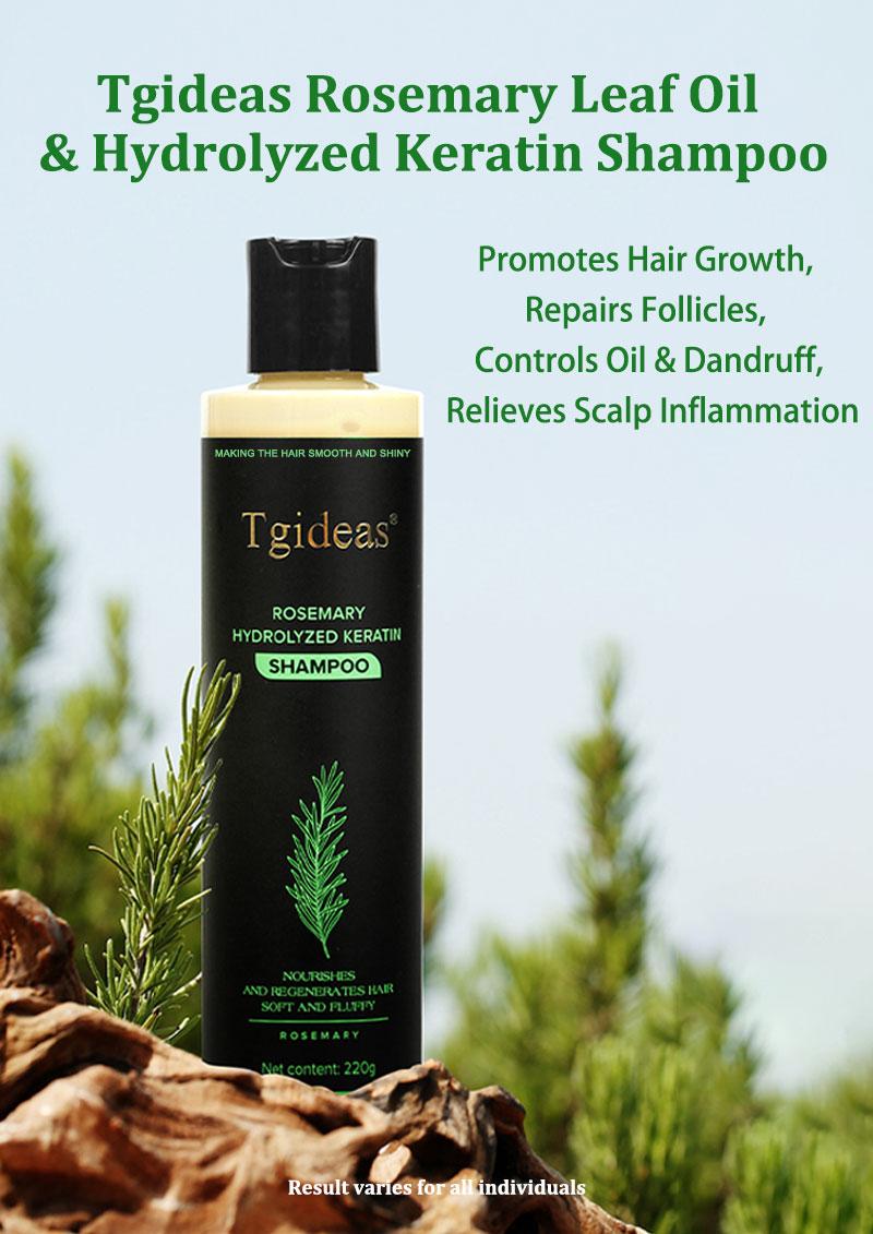 Tgideas Rosemary Shampoo  - BoostHair Growth, Control Oil & Dandruff,Soothe Scalp lritation & RestoreShine! Cleanser Conditioner