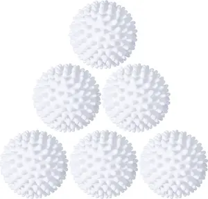 Dryer Balls for Laundry - Non-Toxic Dryer Balls, 6 PCS, Reduces Drying Time & Static Washing Balls, Reusable, Pet Fur Remover for Laundry Bedding
