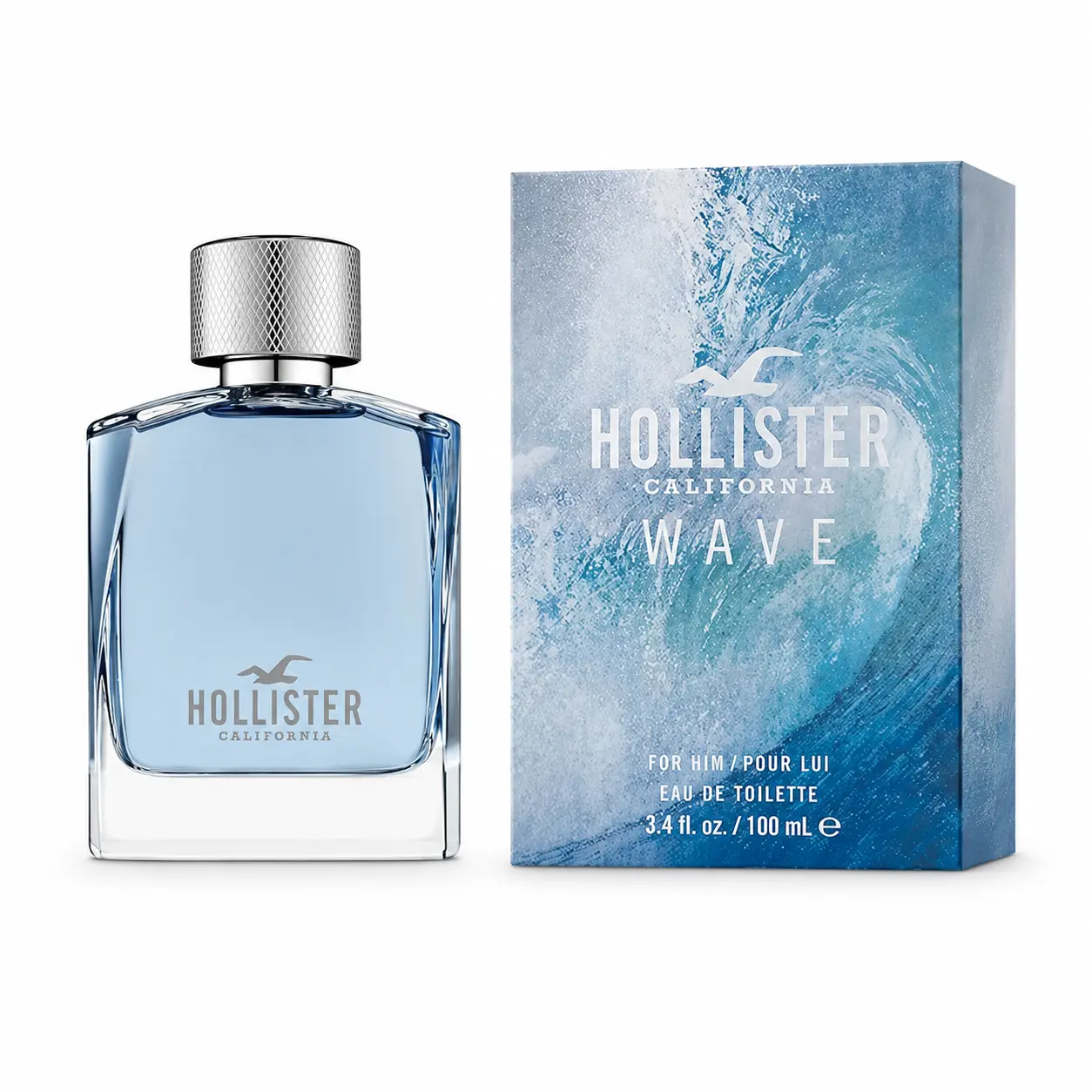 Hollister Wave for Men 3.4 oz EDT Spray, Fresh Aquatic Men’s Cologne, Everyday Fragrance Gift for Him, Spring & Summer Scent